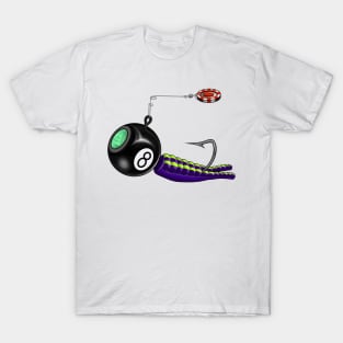 Magic 8 ball fishing lure T-Shirt